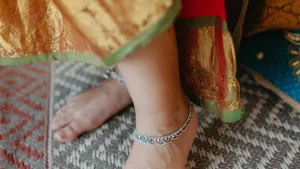 silver anklets for women