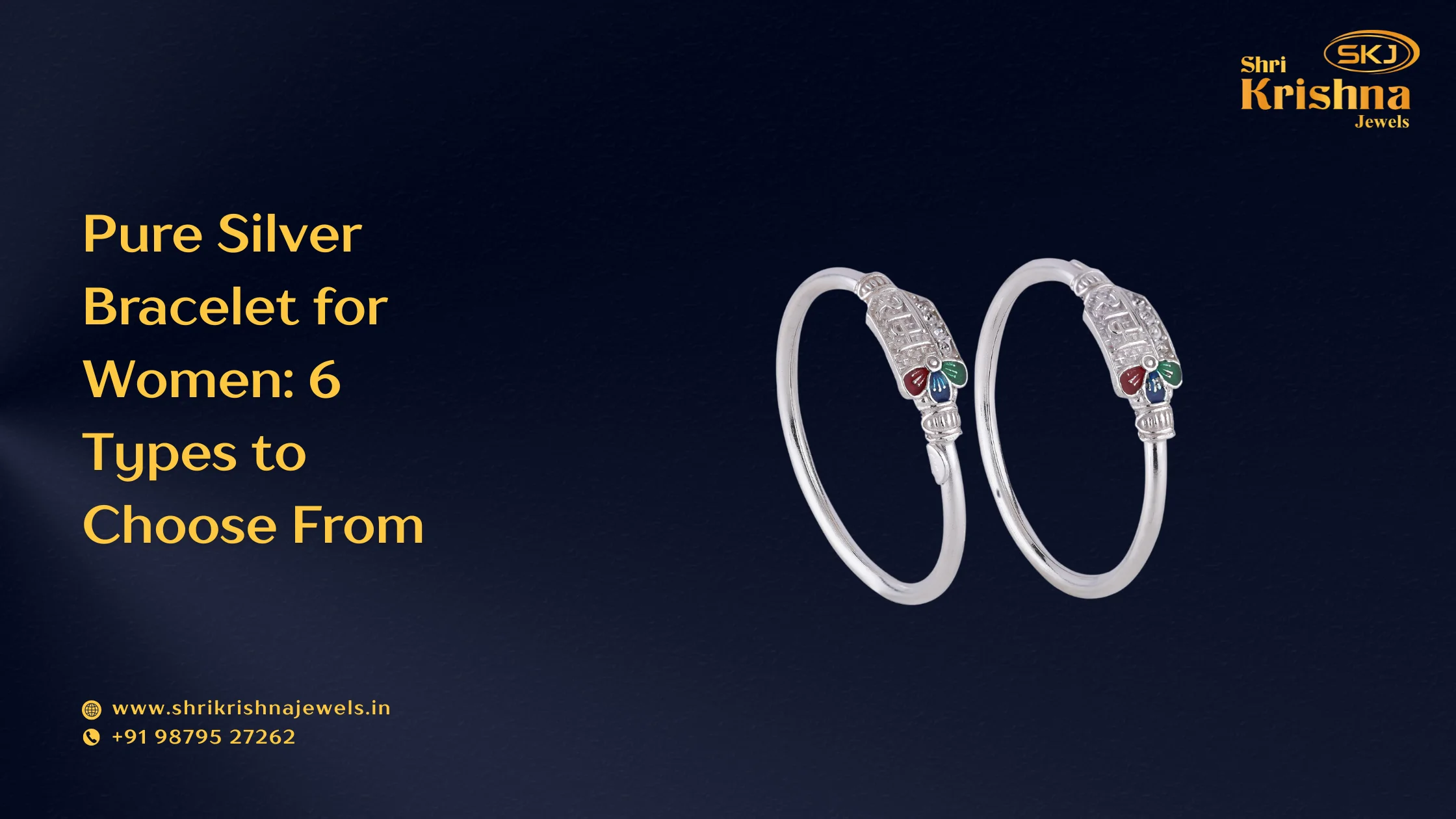 pure silver bracelet for women