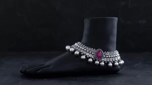 antique silver anklets
