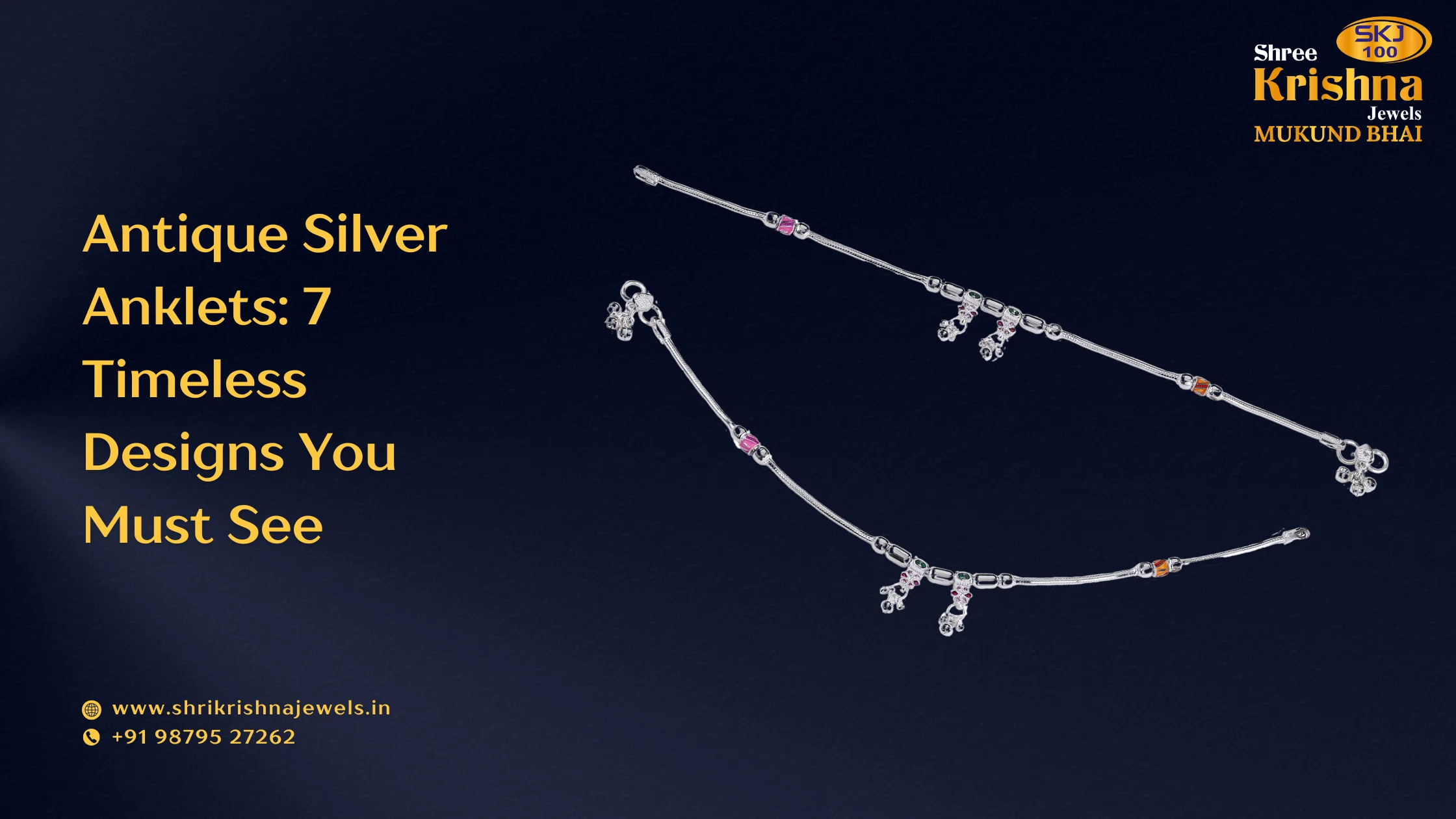 Antique Silver Anklets