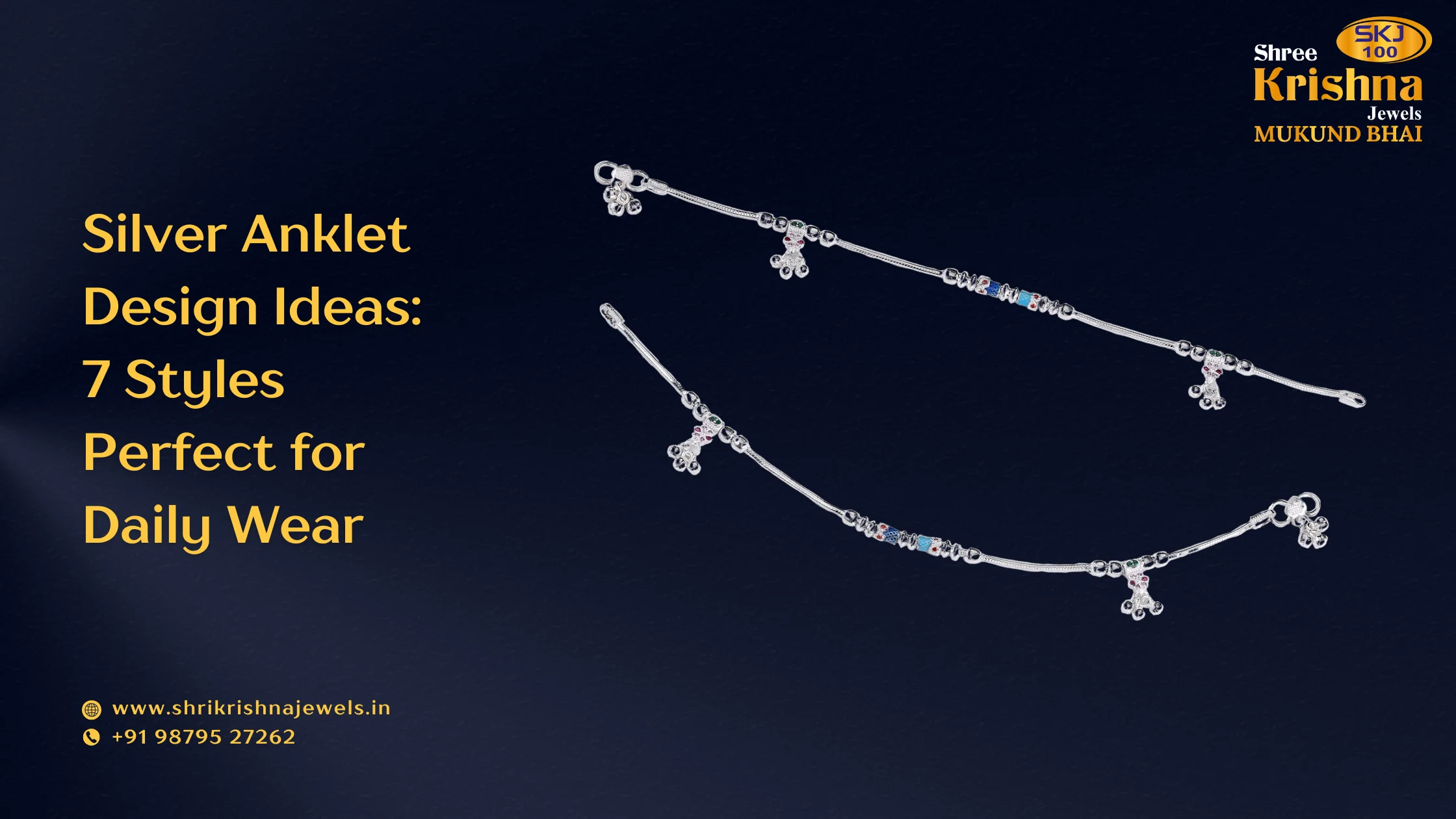 Silver Anklet Design Ideas