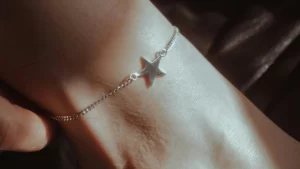 silver anklet design