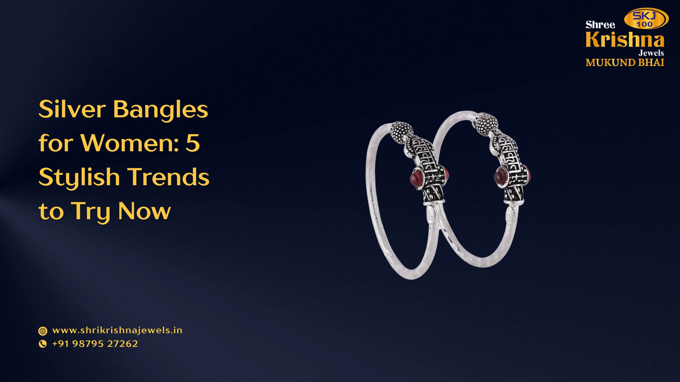 Silver Bangles for Women