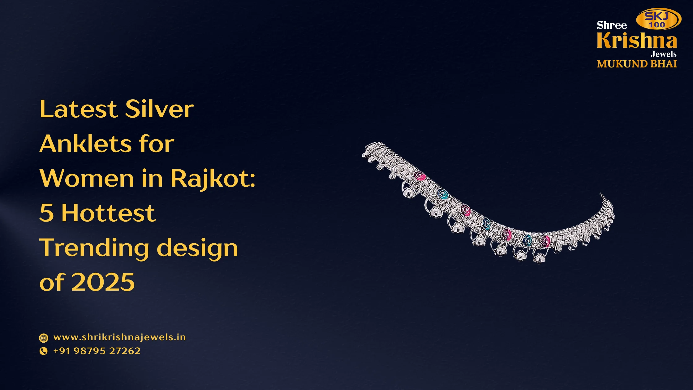 latest silver anklets for women in rajkot