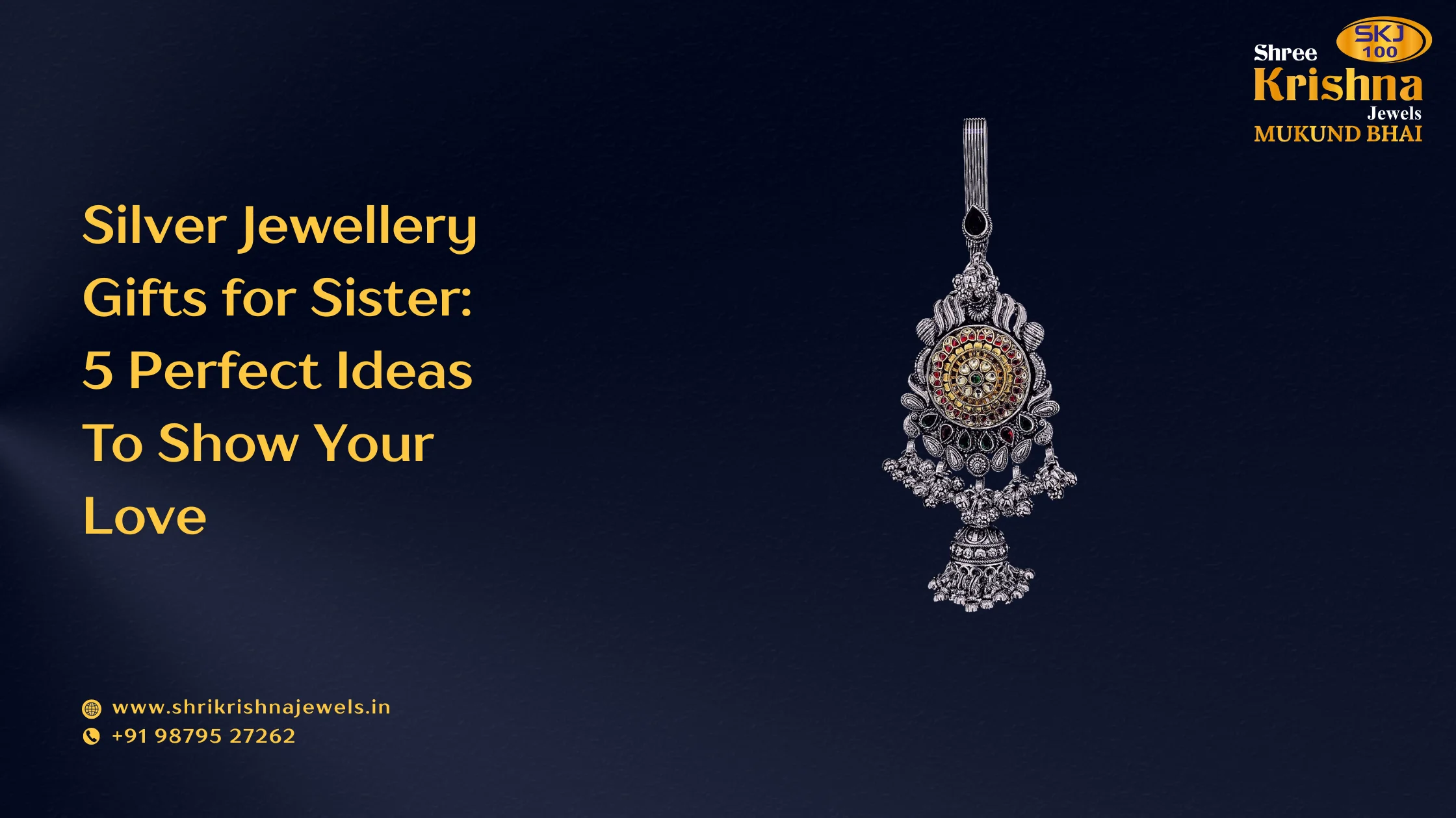 silver jewellery gifts for sister