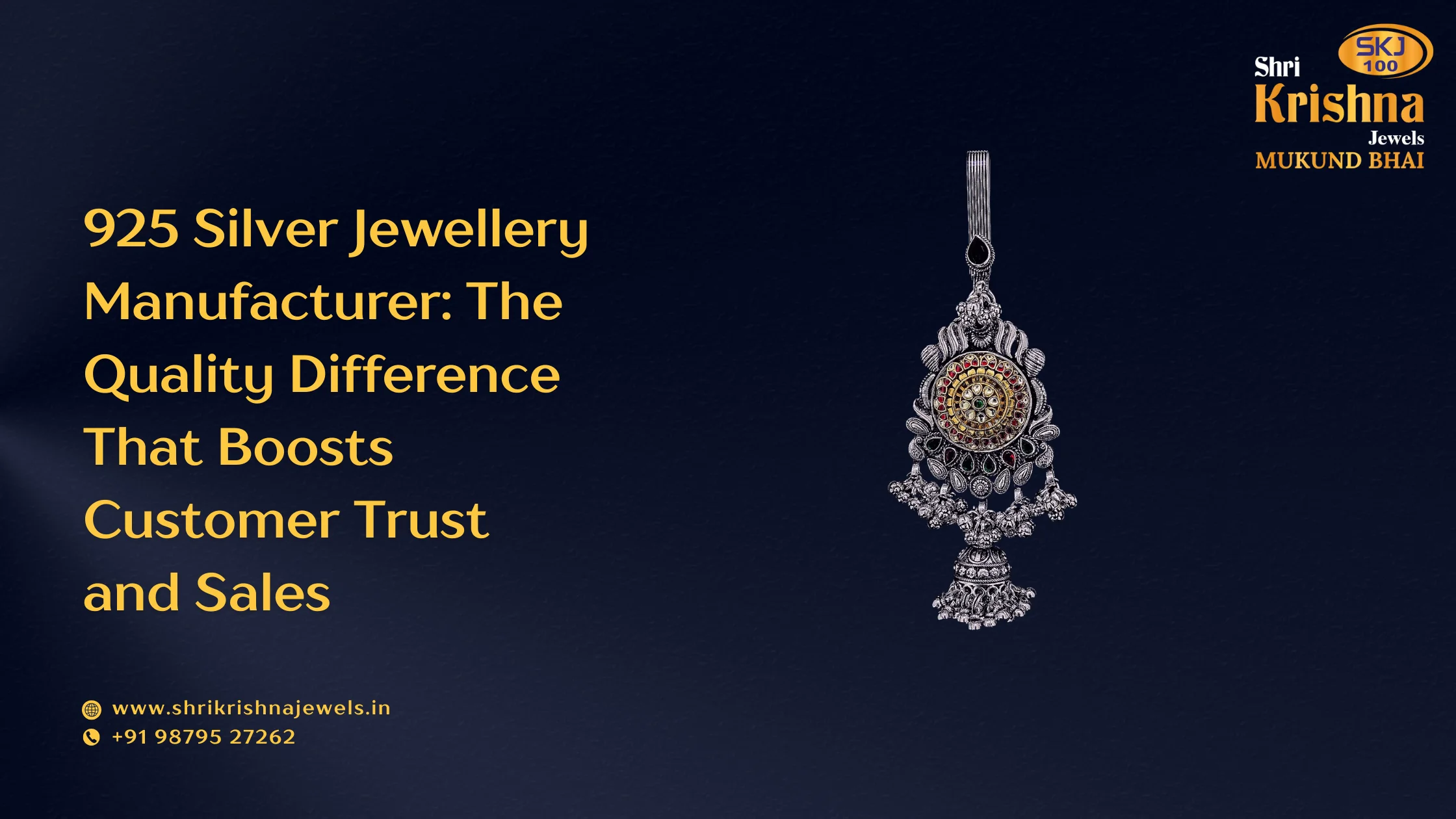 925 silver jewellery manufacturer