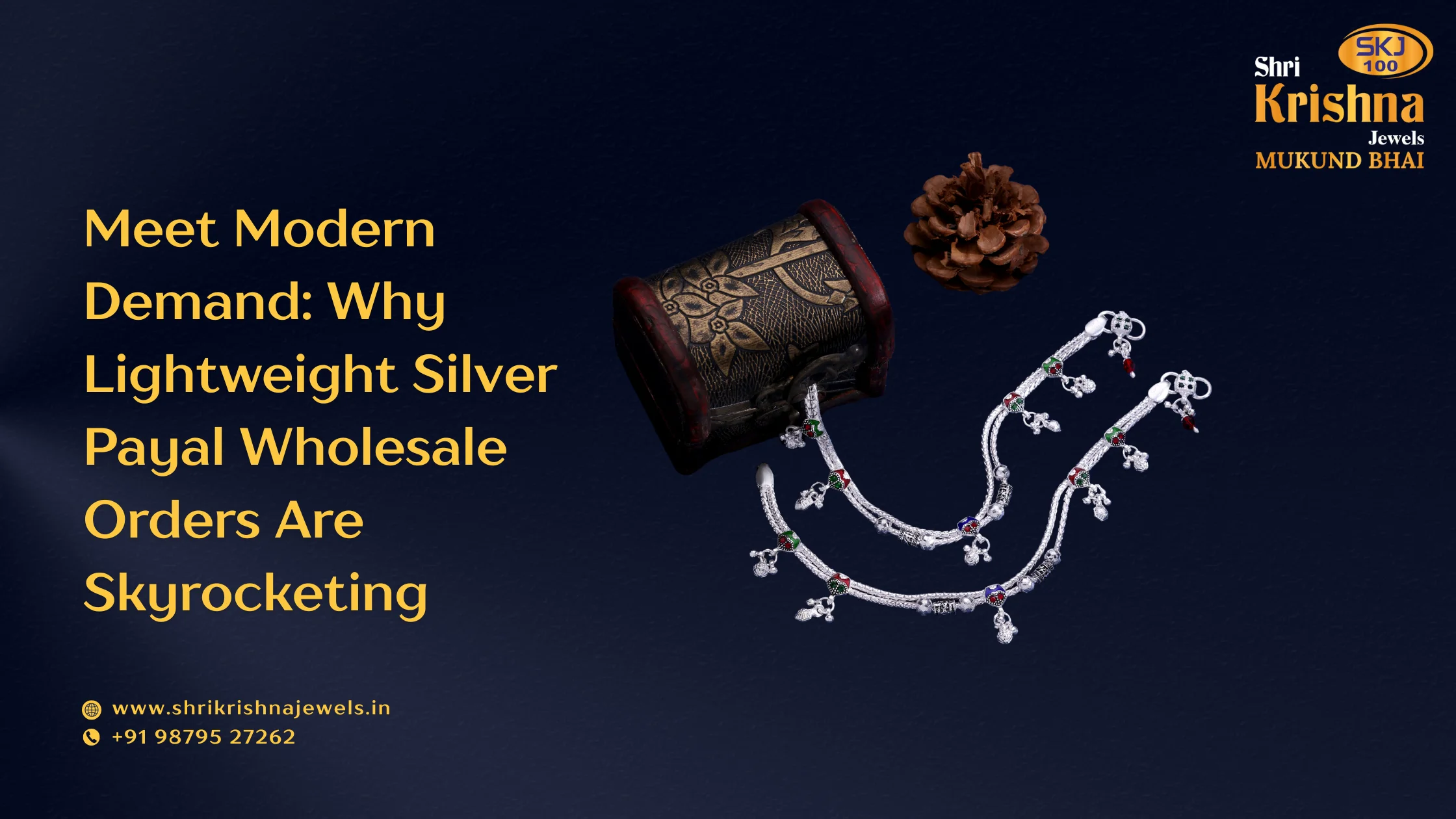 lightweight silver payal wholesale