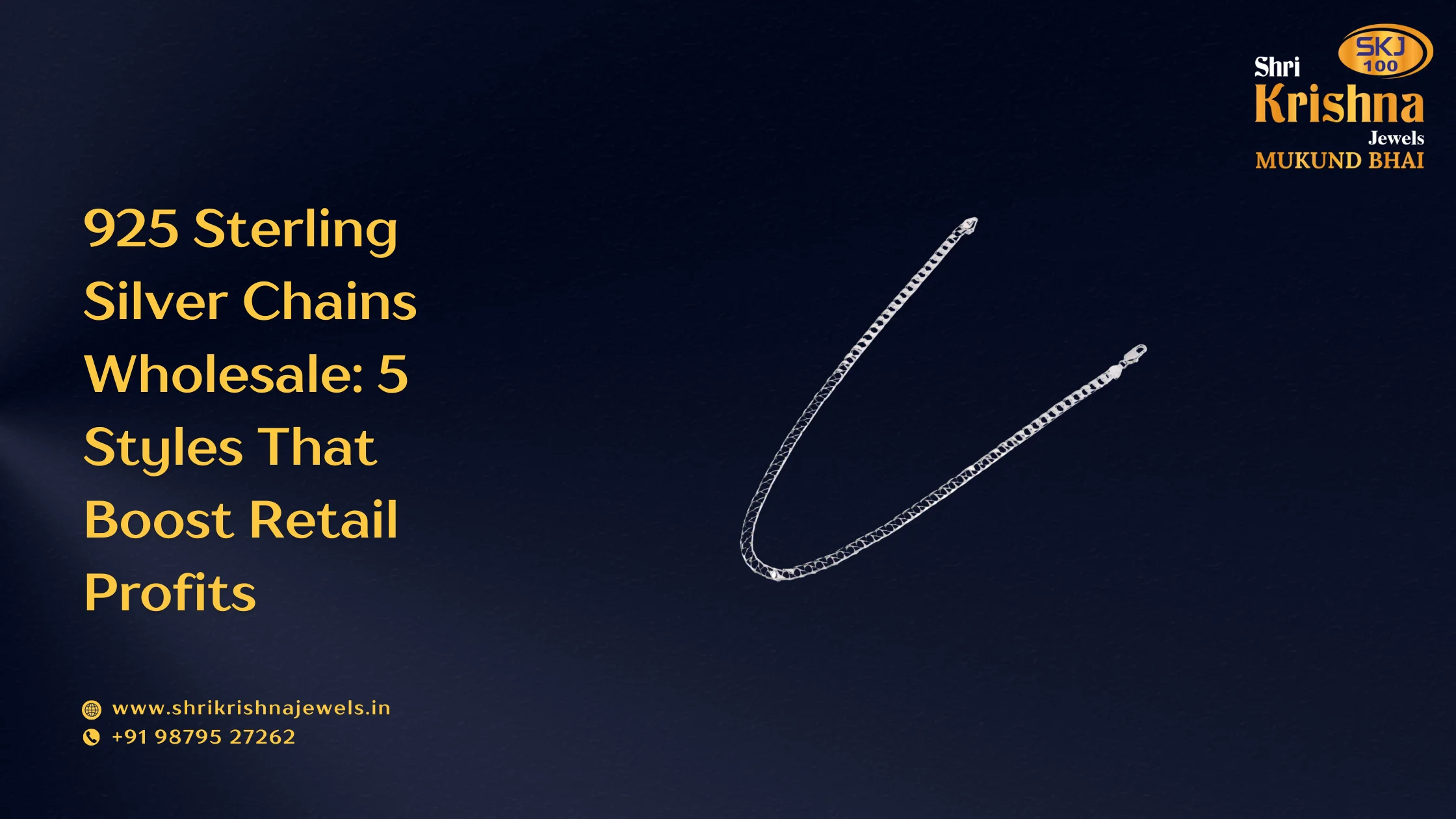 925 Sterling Silver Chains Wholesale