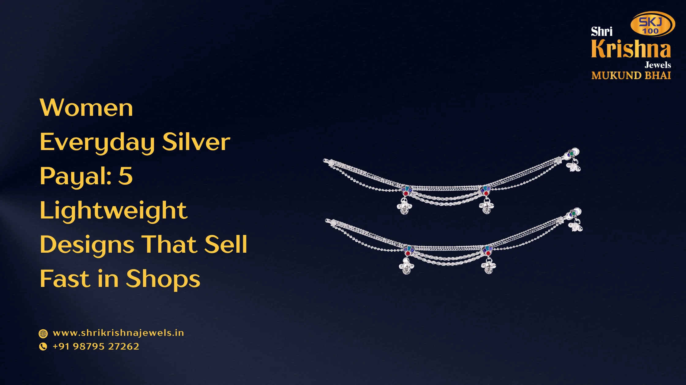 Women Everyday Silver Payal