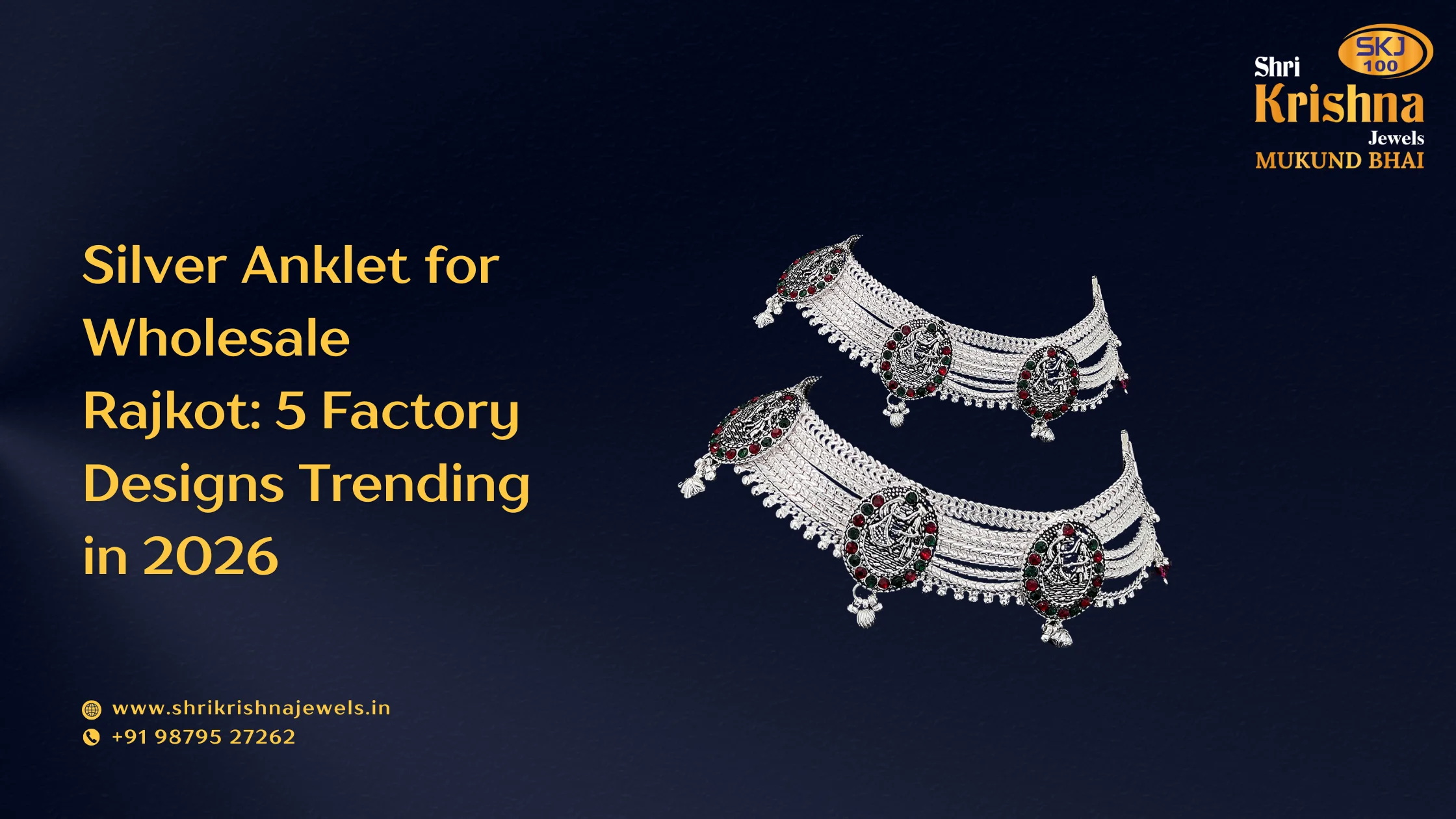 Silver Anklet for Wholesale rajkot