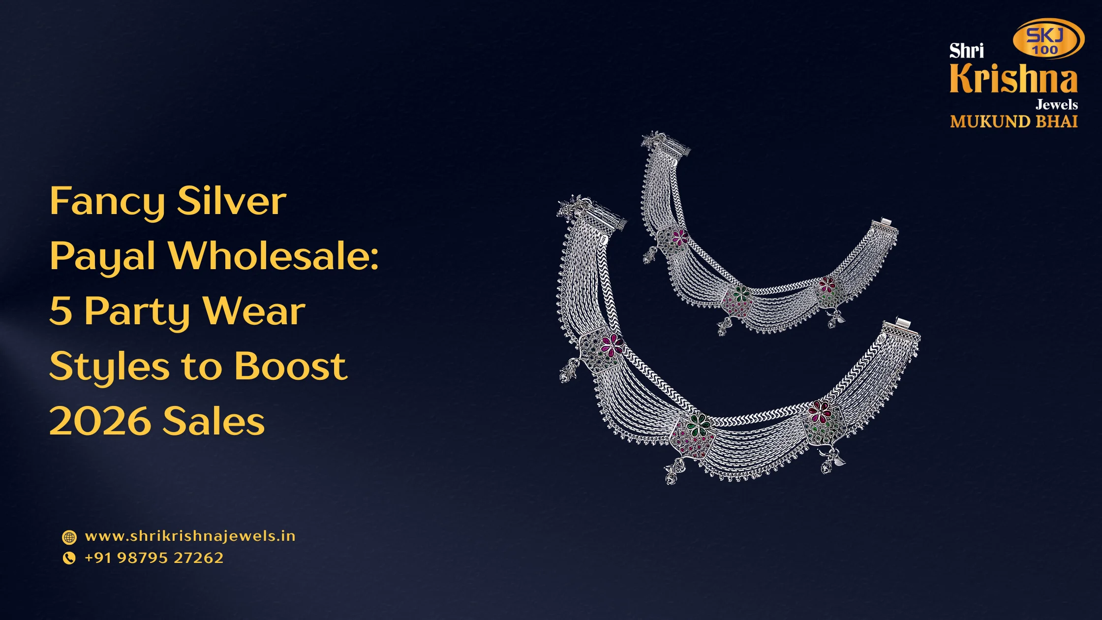 Fancy Silver Payal Wholesale