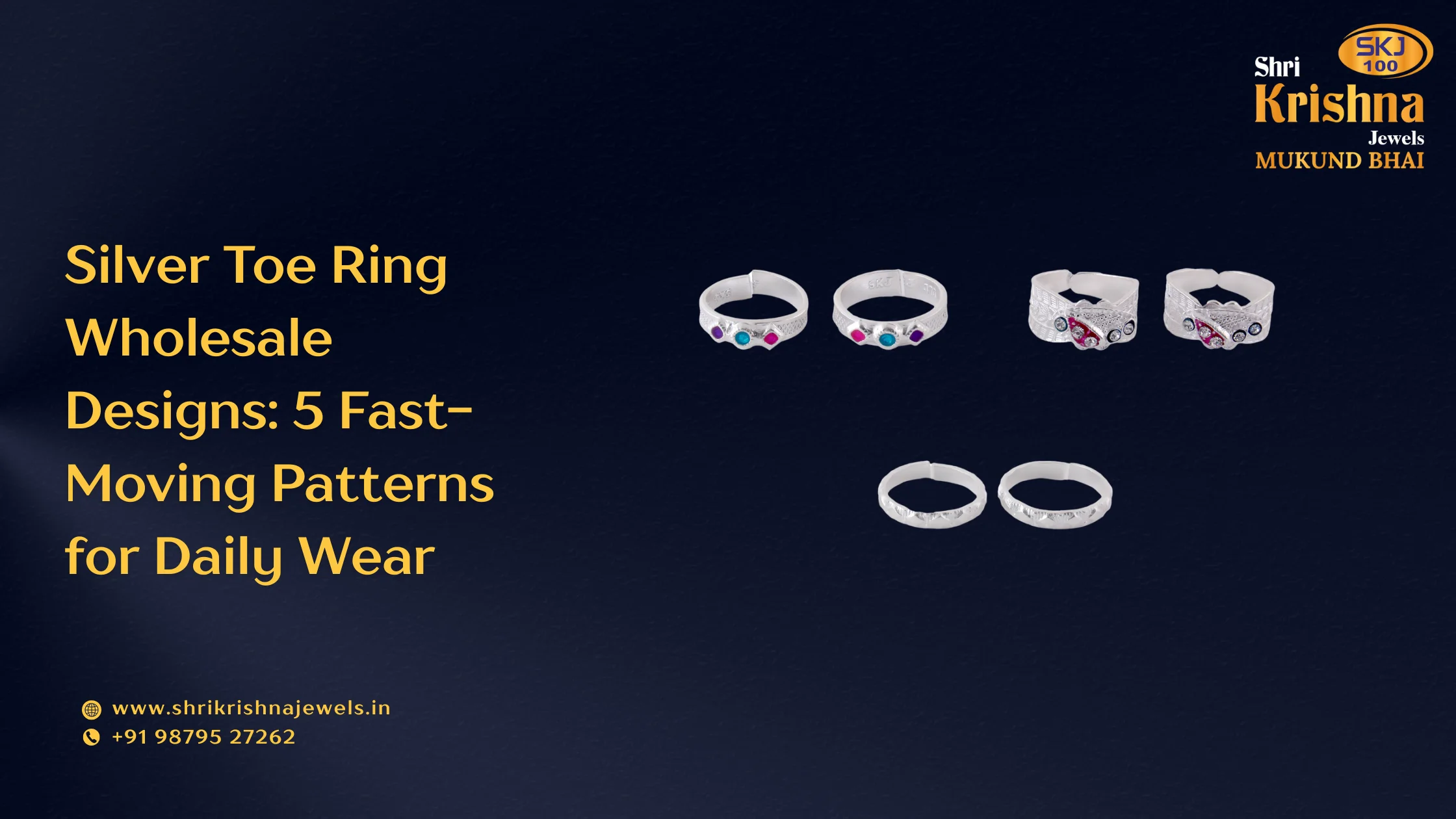 Silver Toe Ring Wholesale Designs