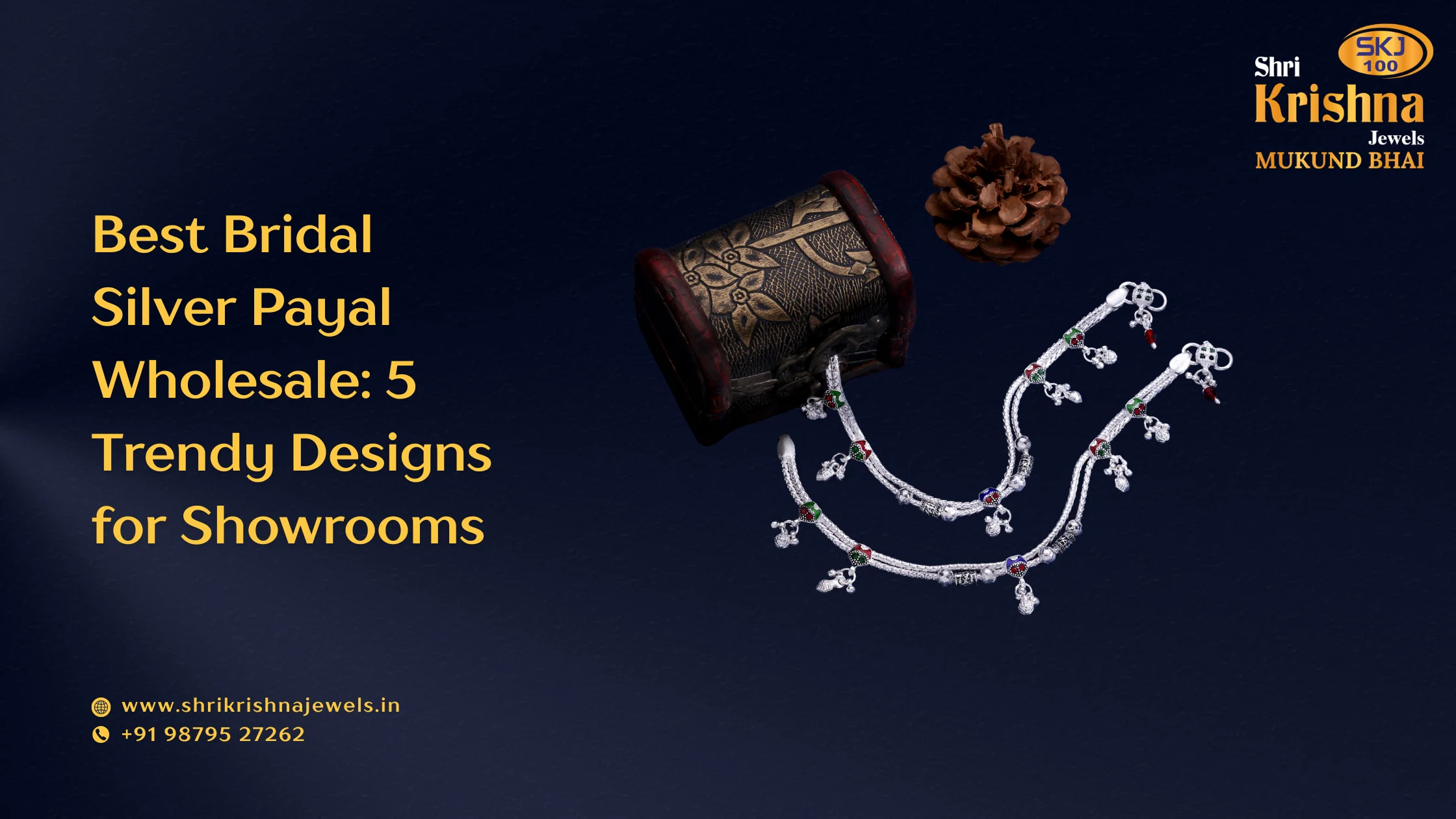 Best bridal silver payal wholesale