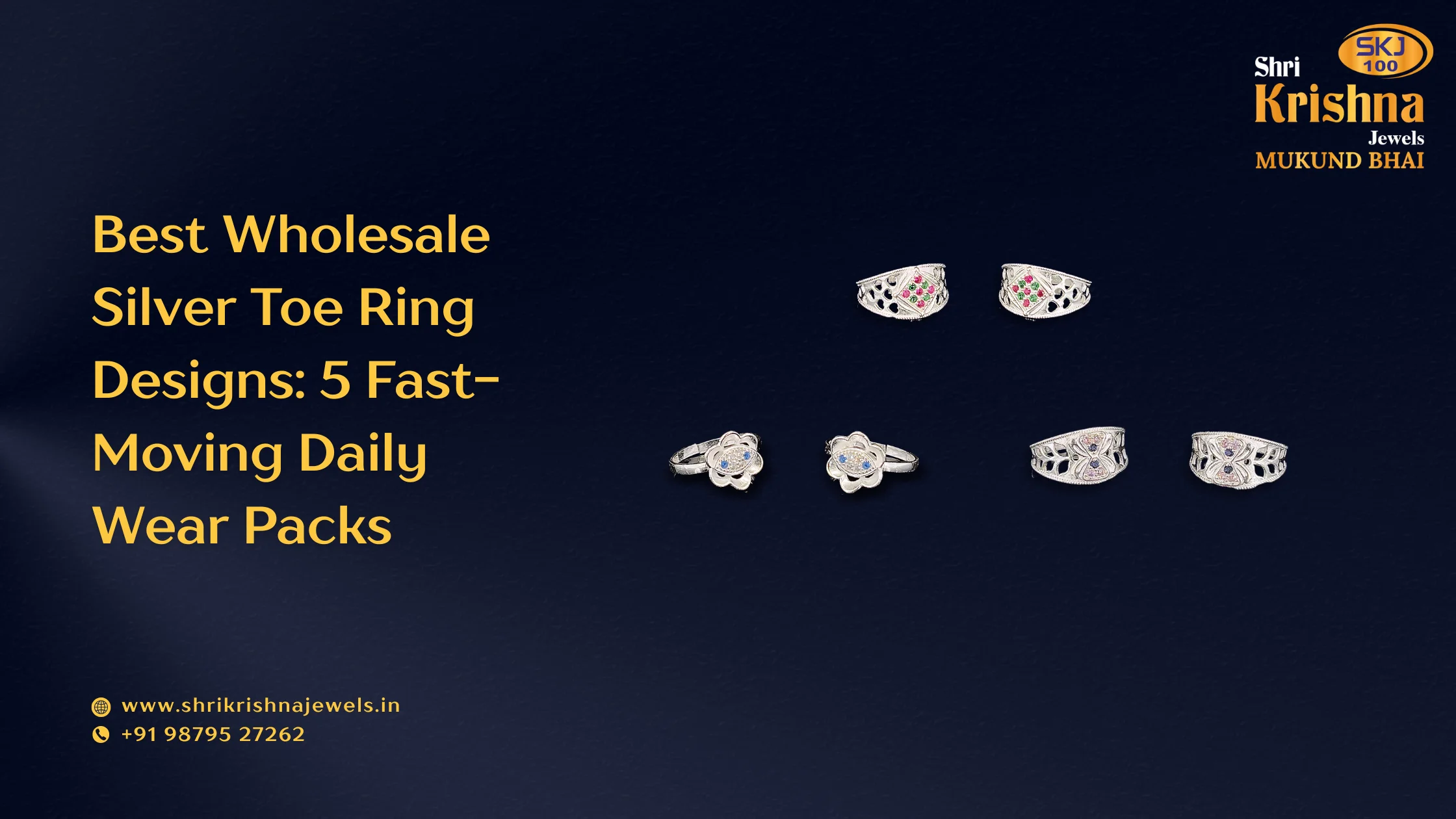 Best wholesale silver toe ring designs