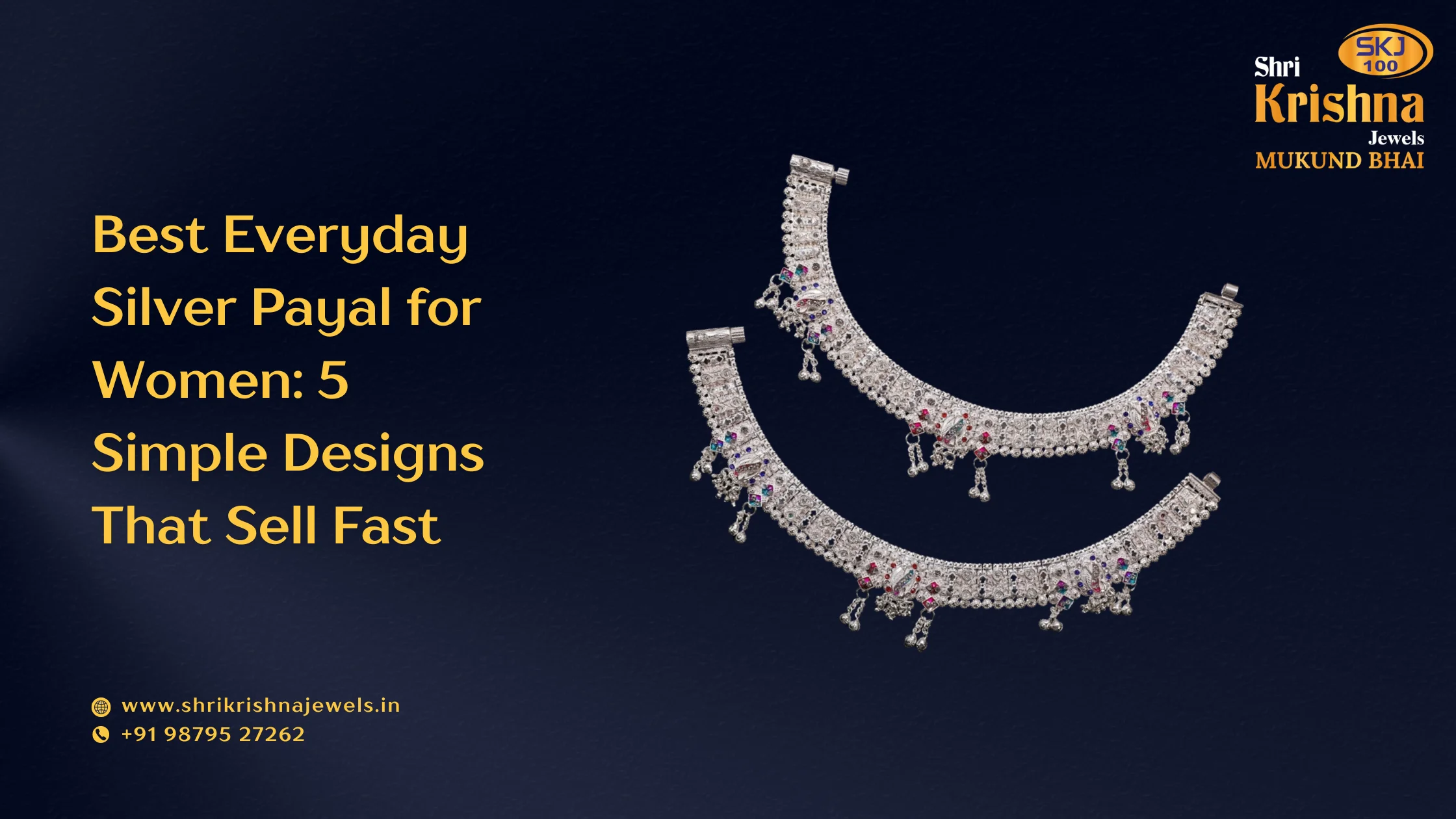 Best Everyday Silver Payal for Women