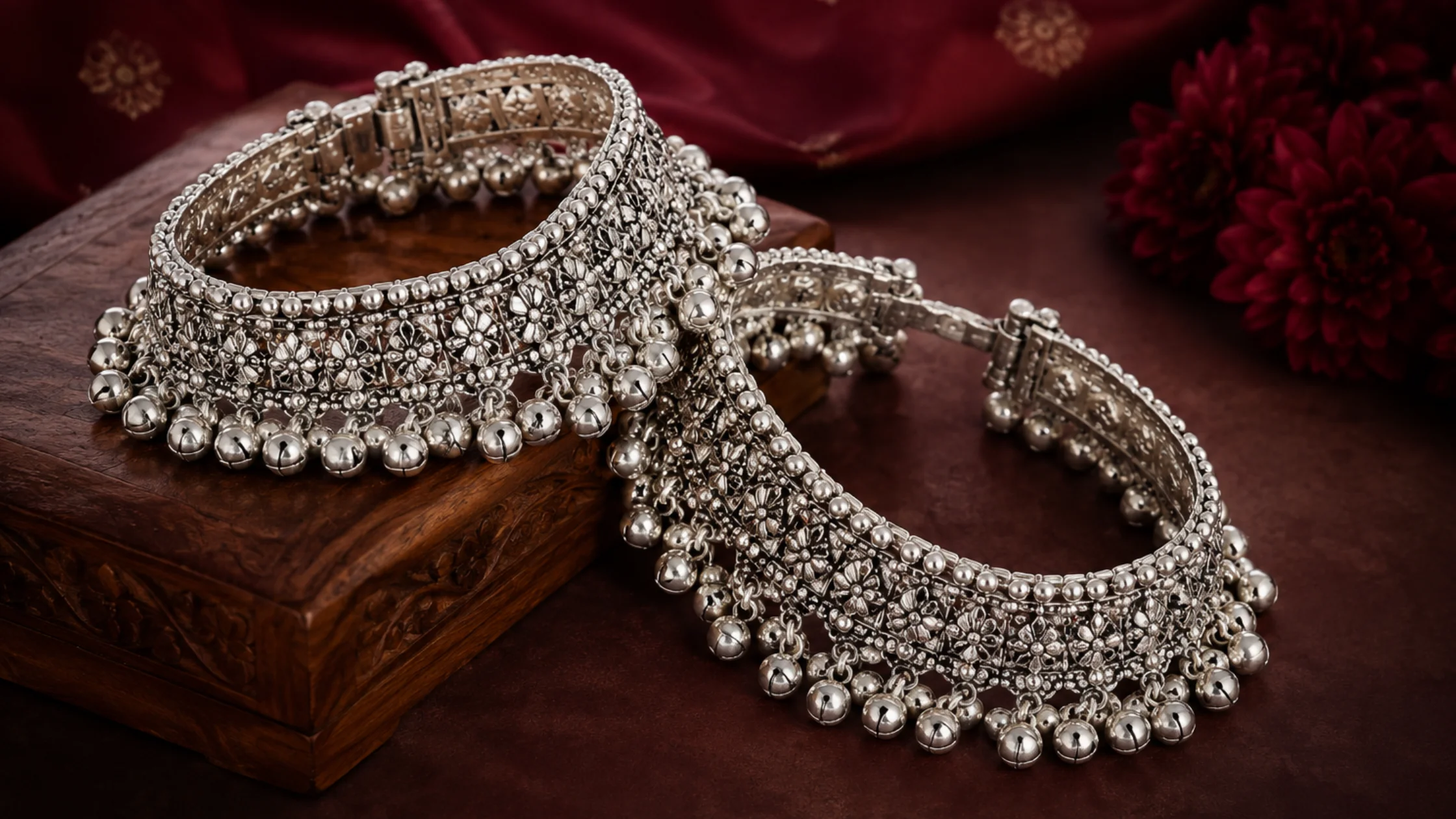 Bridal silver anklet collections wholesale