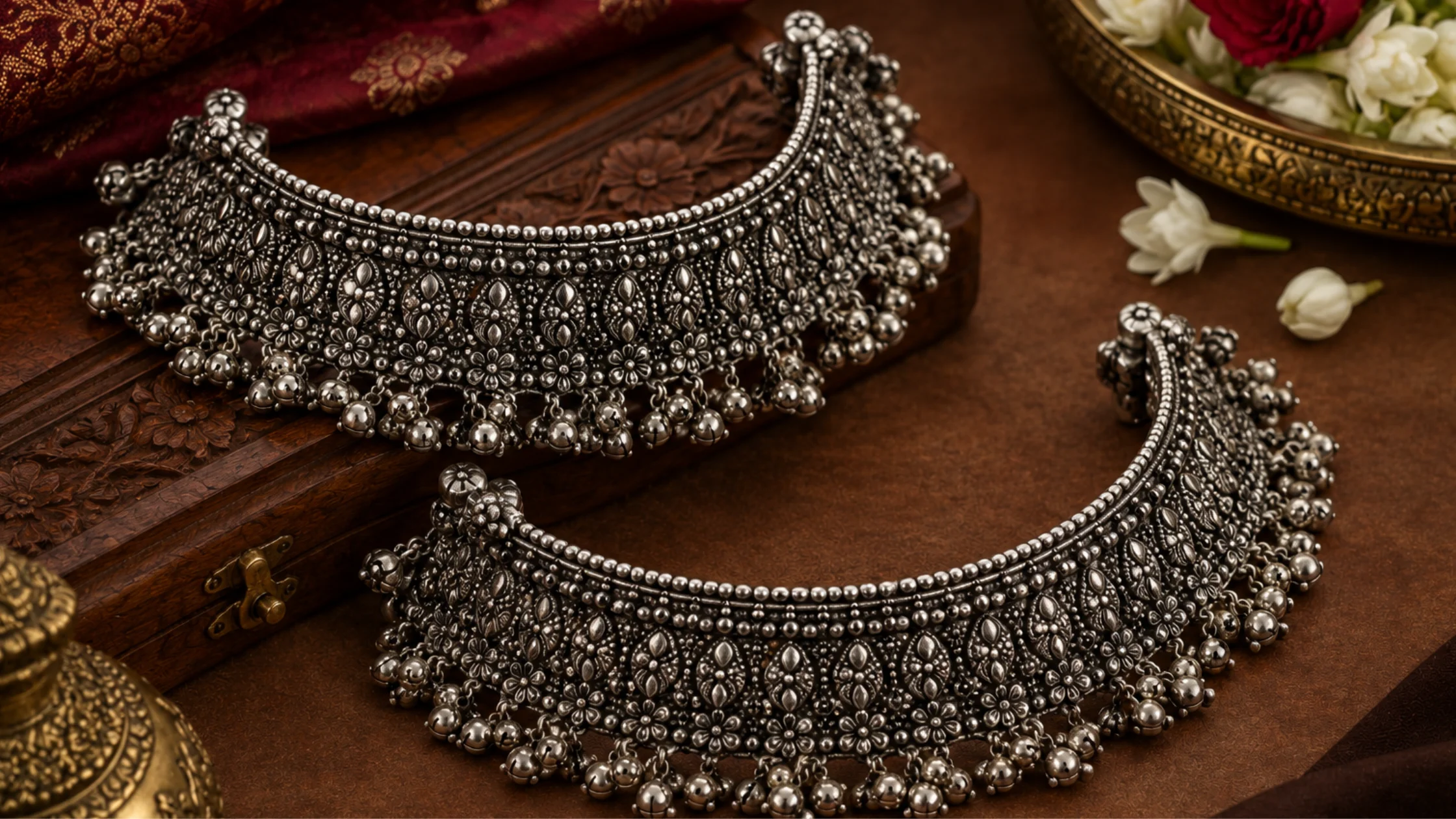 Bridal silver anklet collections wholesale