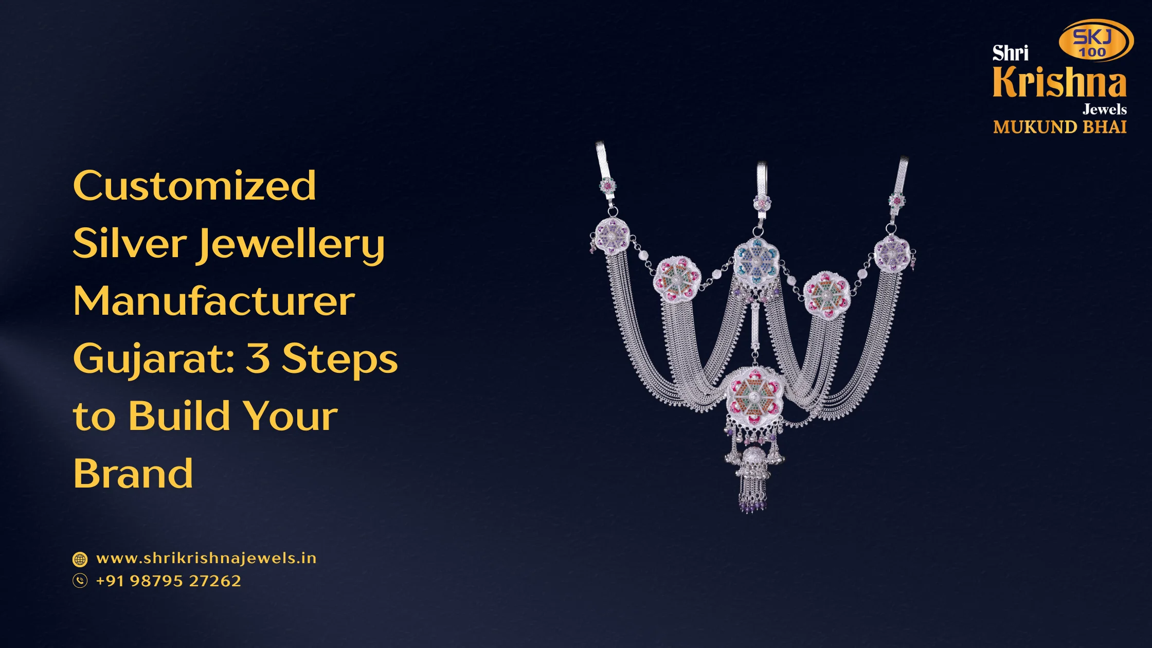 Customised Silver jewellery manufacturer Gujarat