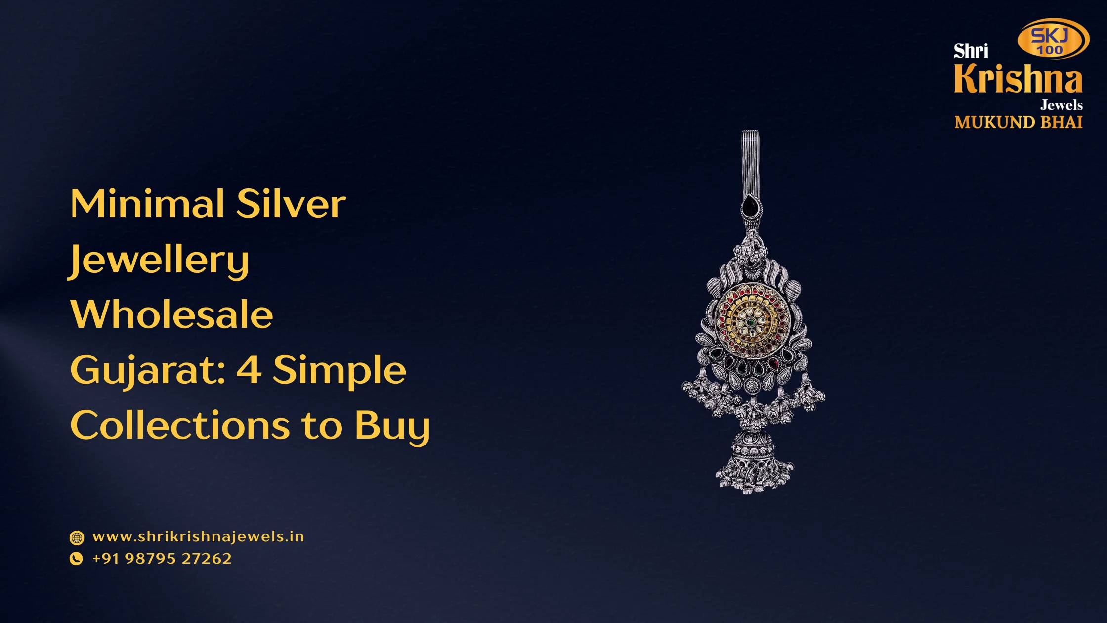 Minimal silver jewellery wholesale Gujarat