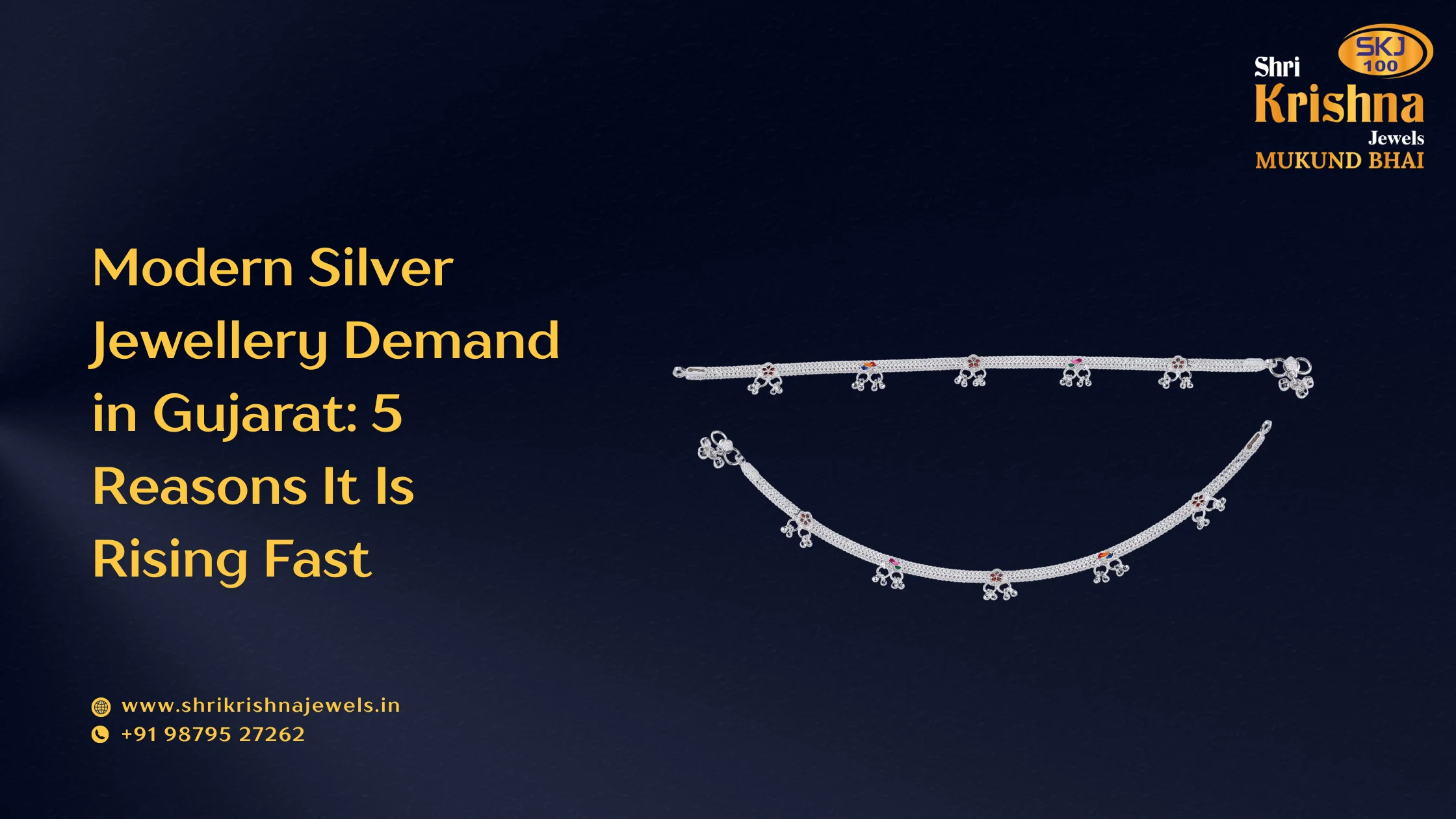 Modern silver jewellery demand in Gujarat