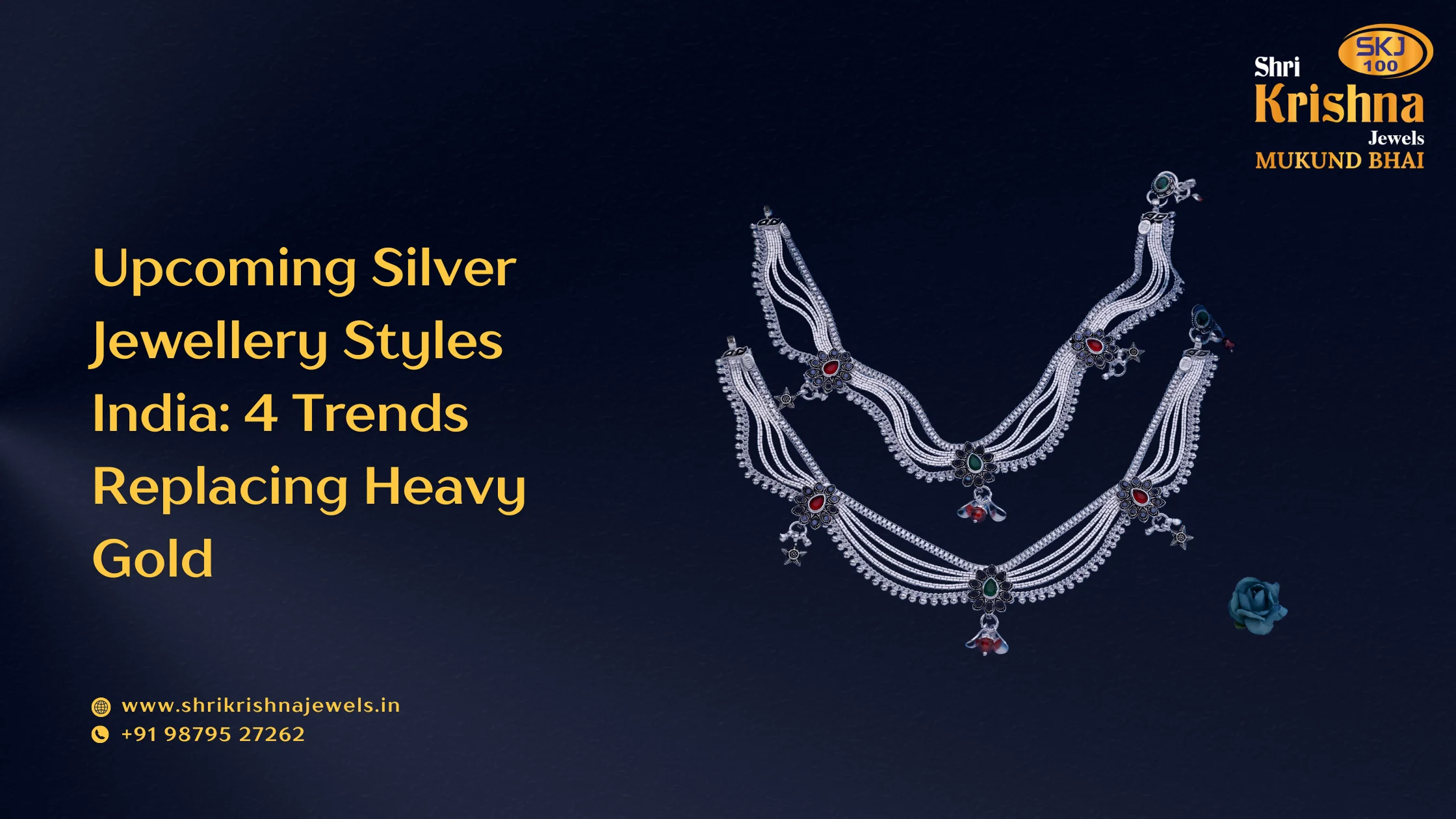 Upcoming silver jewellery styles India