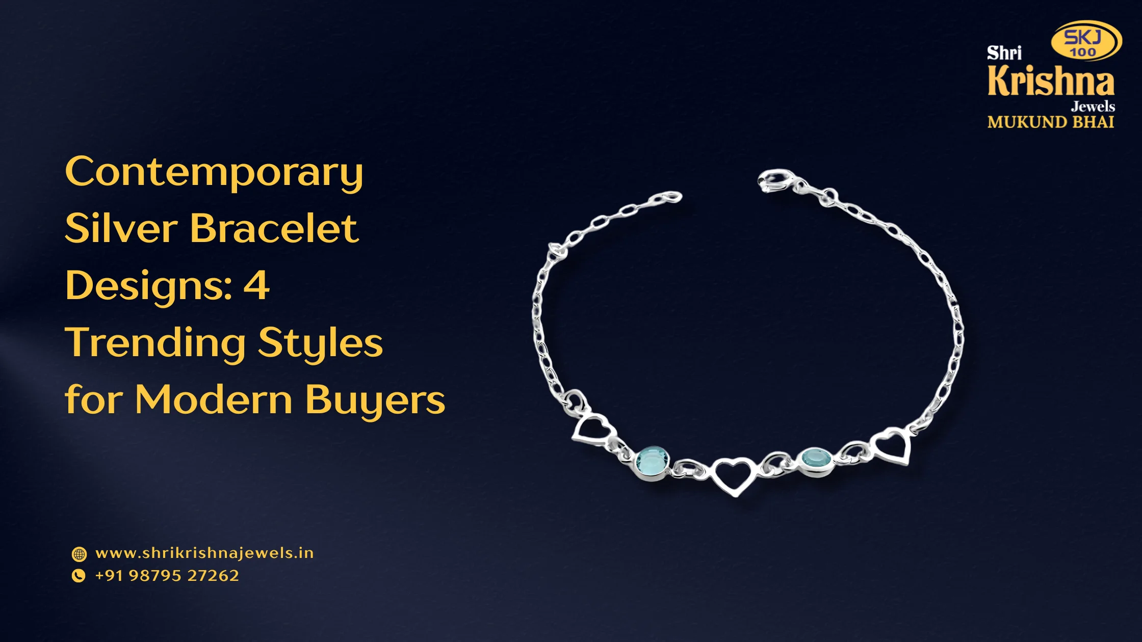 contemporary silver bracelet designs