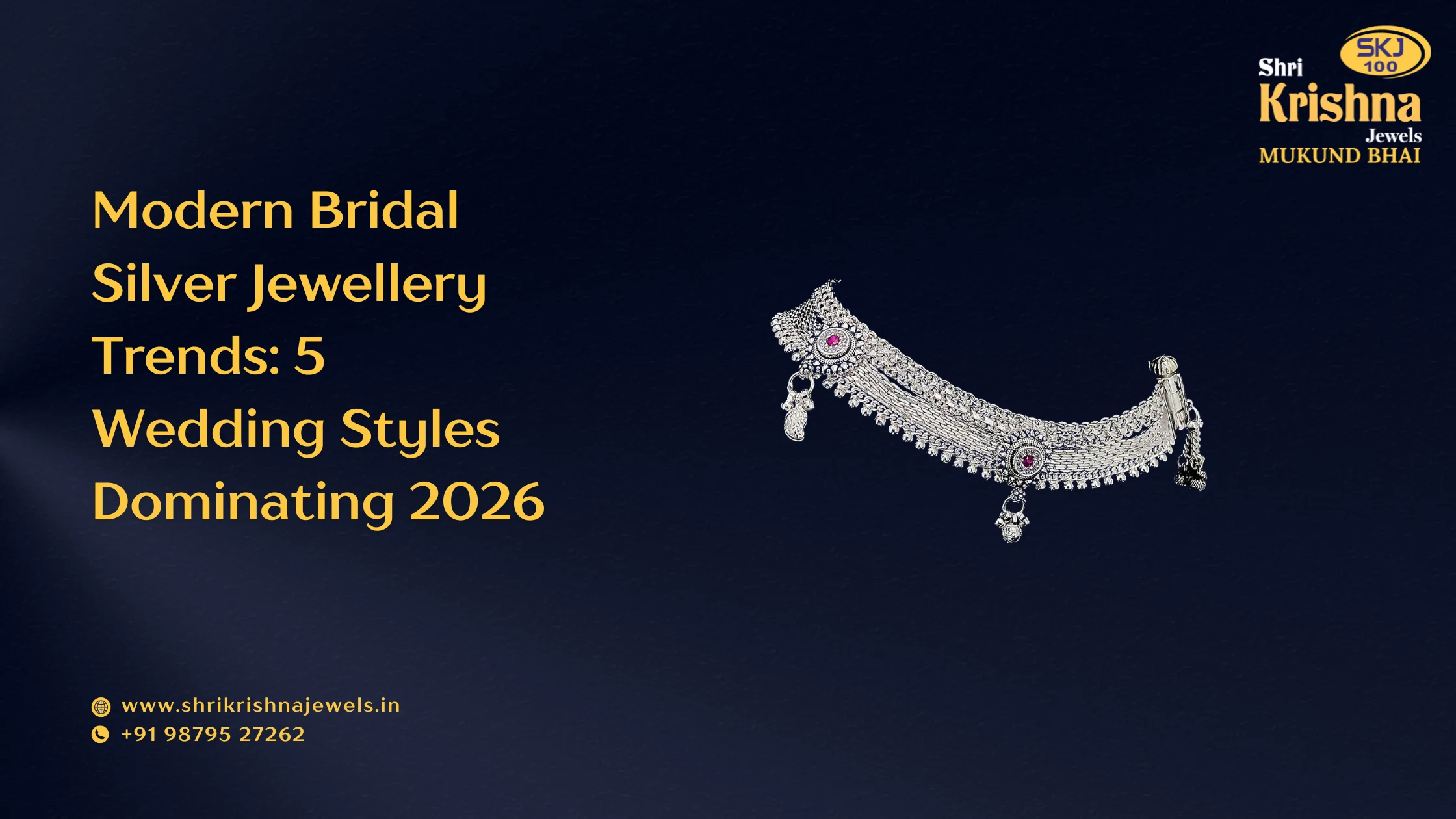modern bridal silver jewellery trends